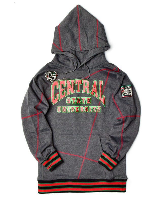 Central State University Classic '91 Hoodie MDH. Charcoal/Red