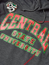 FTP Central State University '92 Frankenstein Stitched Hoodie Charcoal Grey/Red