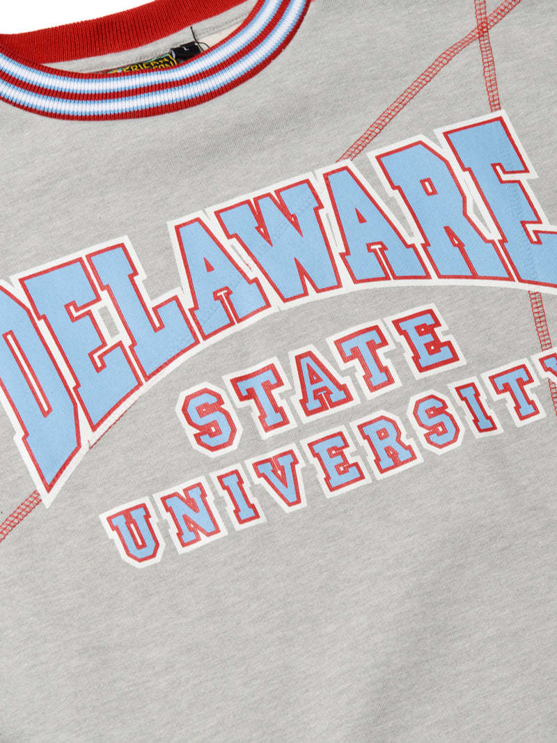 Delaware State University Original '92 "Frankenstein" Crewneck MDH Grey/Red
