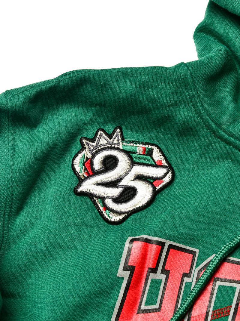 FTP Howard University '92 "Frankenstein" Stitched Hoodie Kelly Green/Red