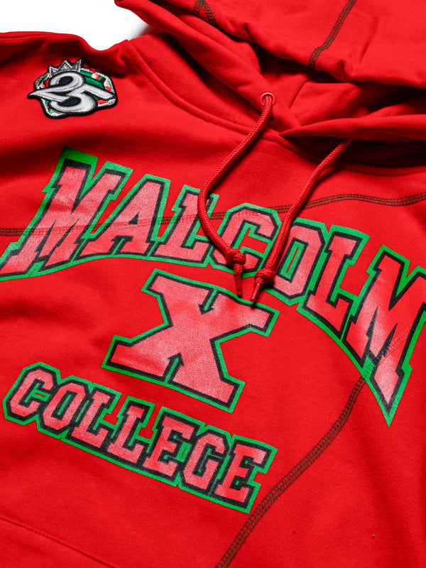 Malcolm X College AACA Original '92 "Frankenstein" Stitched Hoodie Red/Black