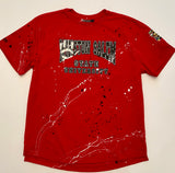 Miskeen Originals' Winston Salem University All-Over Collabo T-Shirt Red/Black