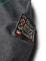 FTP Norfolk State University Original '92 "Frankenstein" Stitched Hoodie Charcoal Grey / Kelly Green