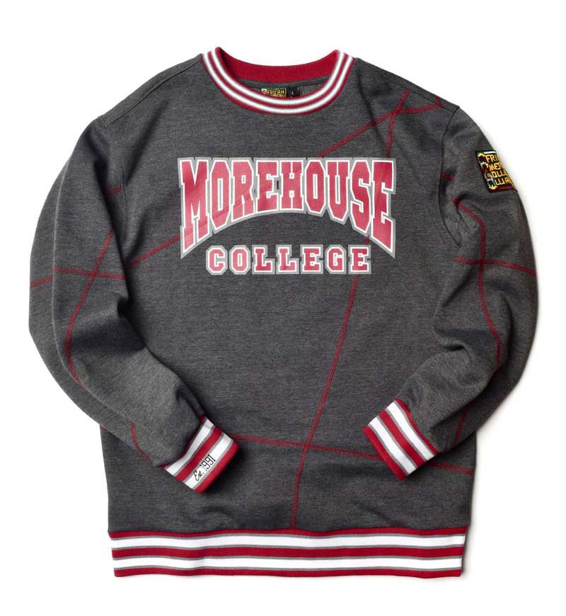 Morehouse College Original '92 "Frankenstein" Crewneck Charcoal Grey/Maroon