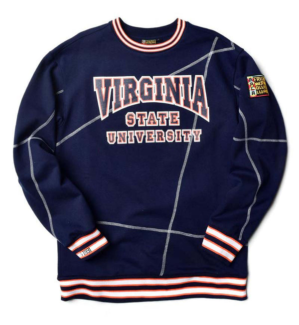 Virginia State University Original '92 "Frankenstein" Crewneck Navy/White