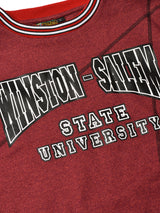 Winston-Salem State University Original '92 "Frankenstein" Crewneck Red Heather/Black