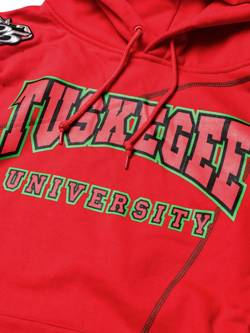 FTP Tuskegee University '92 "Frankenstein" Stitched Hoodie Red/Kelly Green