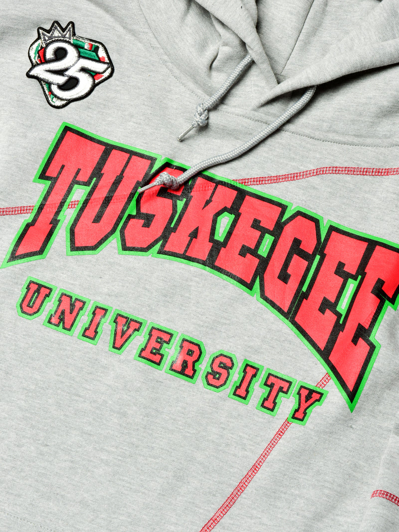 FTP Tuskegee University '92 "Frankenstein" Stitched Hoodie MDH Grey/Red