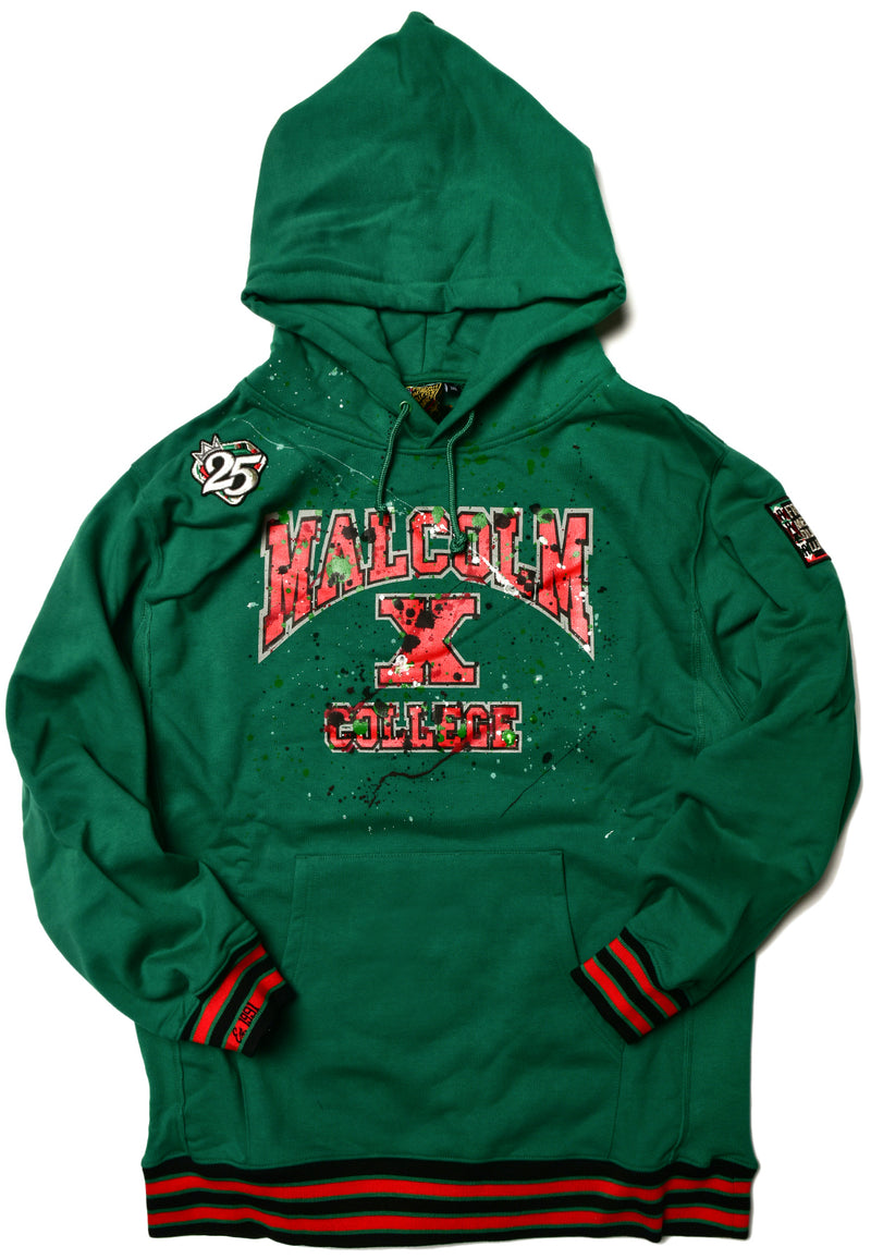 We Are Art Malcolm X College Classic '92 Hoodie Kelly Green (2X ONLY)