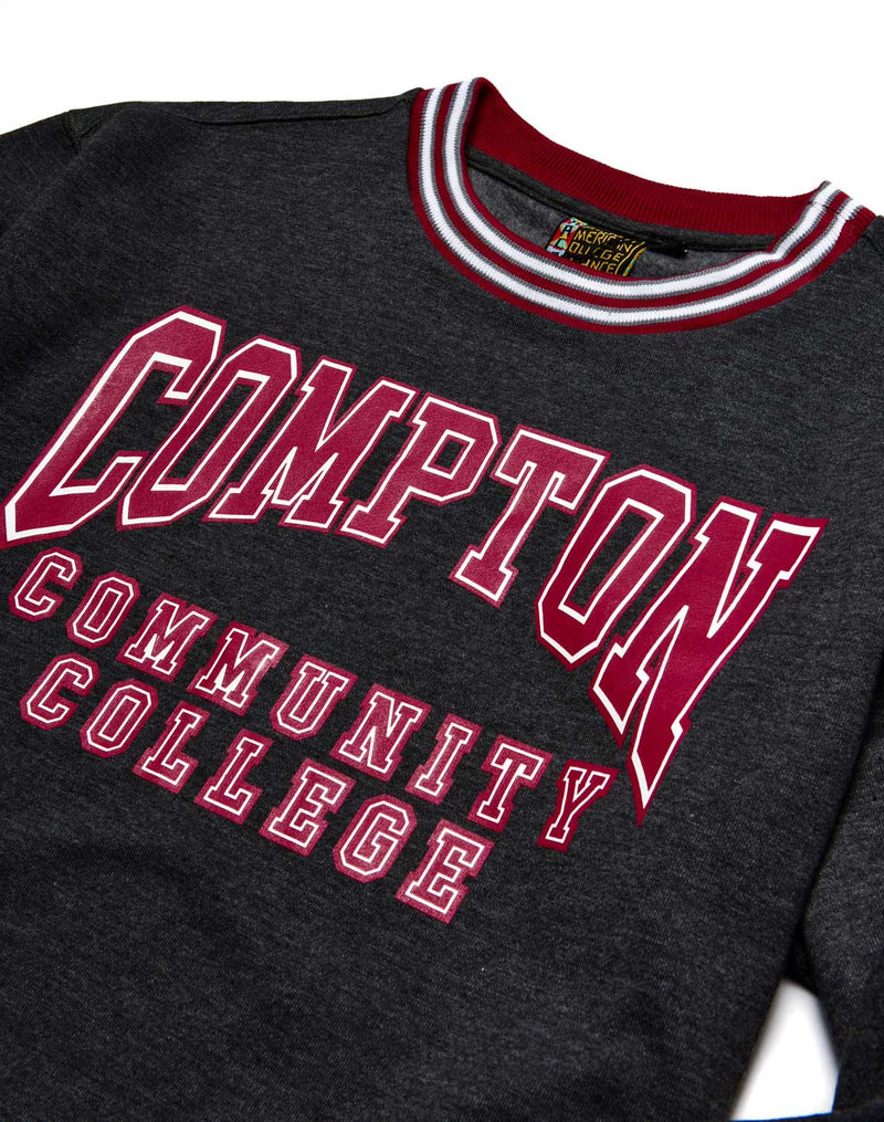 Compton Community College Classic '91  Crewneck Charcoal Grey