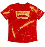 Miskeen Originals' Tuskegee All-Over Collabo T-Shirt Red/Old Gold