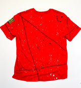 Miskeen Originals' Clark Atlanta All-Over Collabo T-Shirt Red/Black