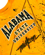 Miskeen Originals' Alabama State All-Over Collabo T-Shirt Old Gold/Black