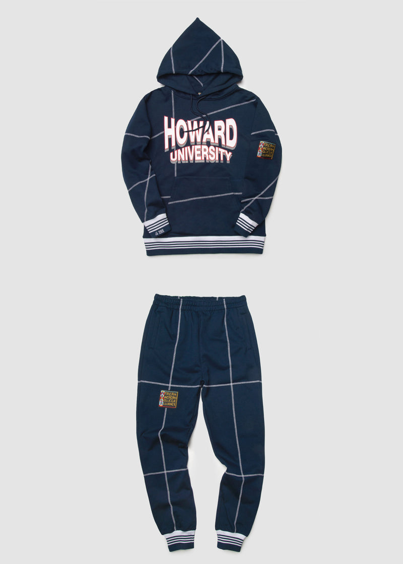 Howard University '93 "Frankenstein" Sweatsuit - Navy/White