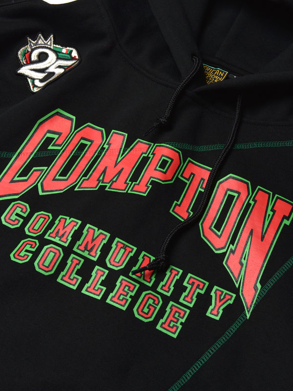 FTP Compton Community College AACA Original '92 "Frankenstein" Stitched Hoodie Black/Green